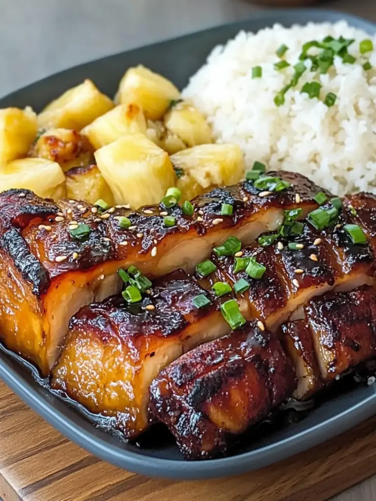 Pineapple-Glazed Pork Belly