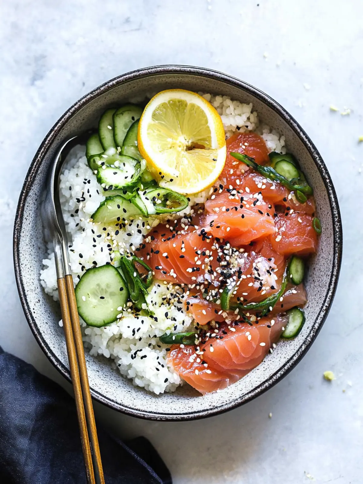 Delicious Miso Soy Salmon Sashimi Bowl in Just 15 Minutes Miso Soy Salmon Sashimi Bowl