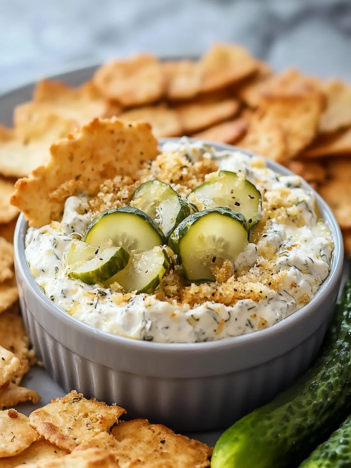 Fried Dill Pickle Dip