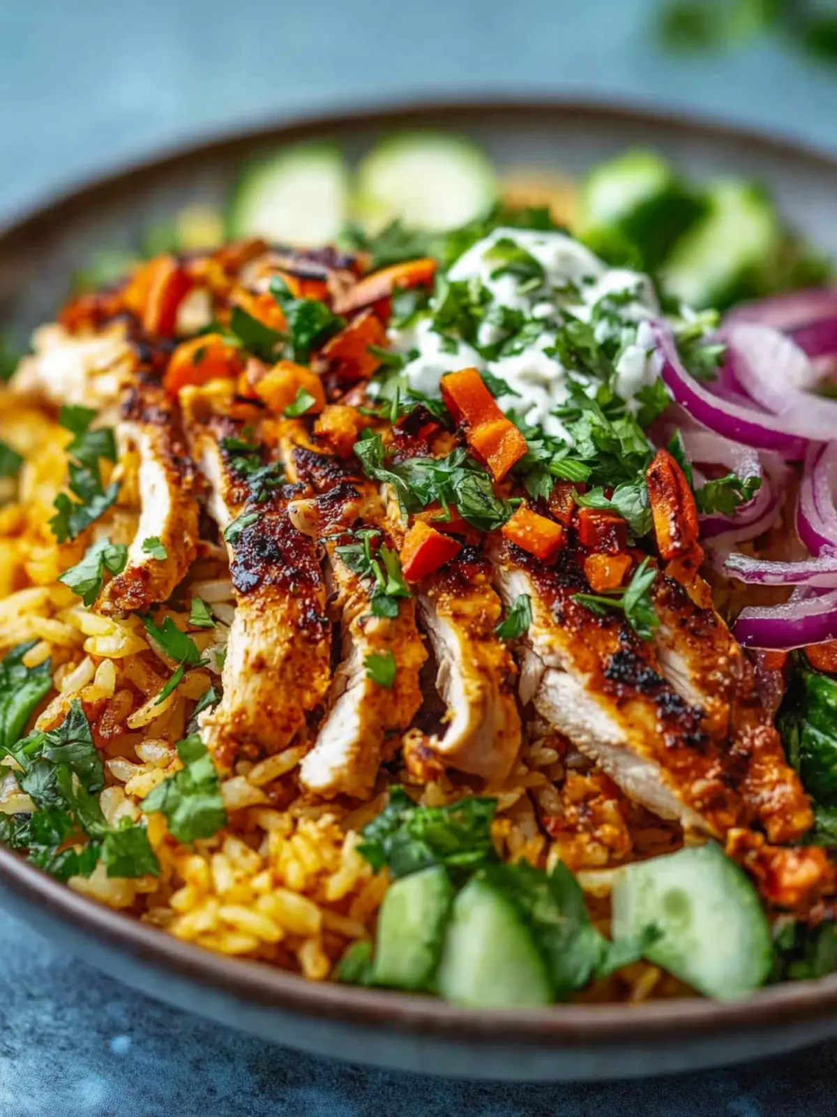 Chicken Shawarma Crispy Rice Salad for Flavorful Meal Perfection Chicken Shawarma Crispy Rice Salad
