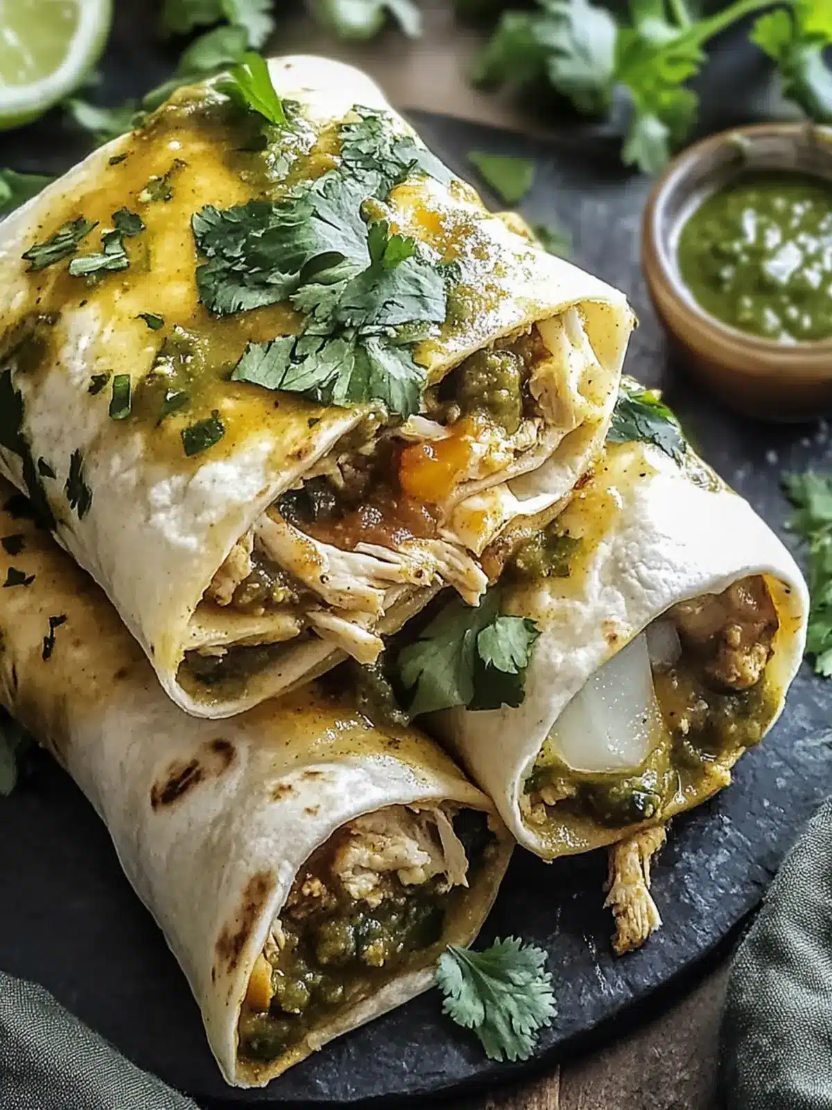 Chili Verde Hatch Burritos