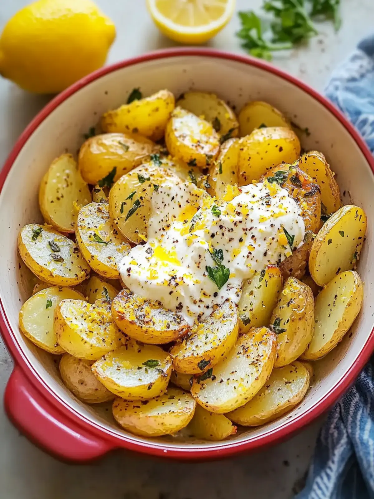 Classic Greek Lemon Potatoes