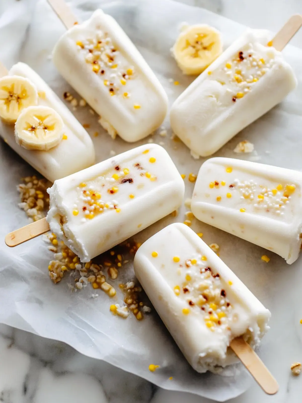 Frozen Yogurt Banana Pops