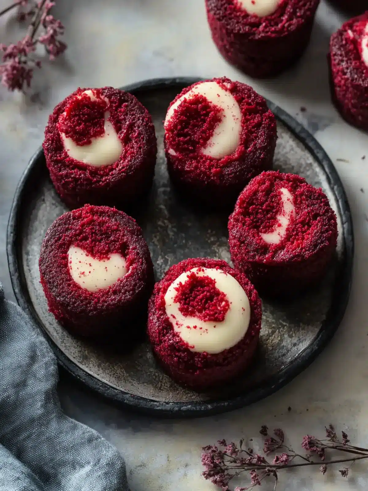 Red Velvet Brownie Bites
