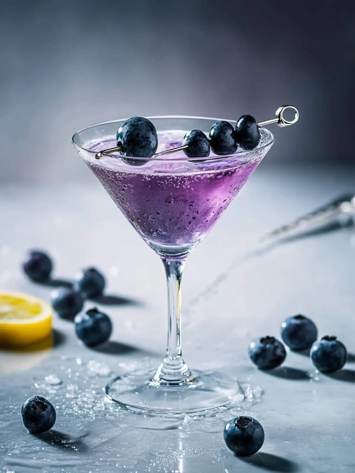 Frostbite Blueberry Martini Cocktail