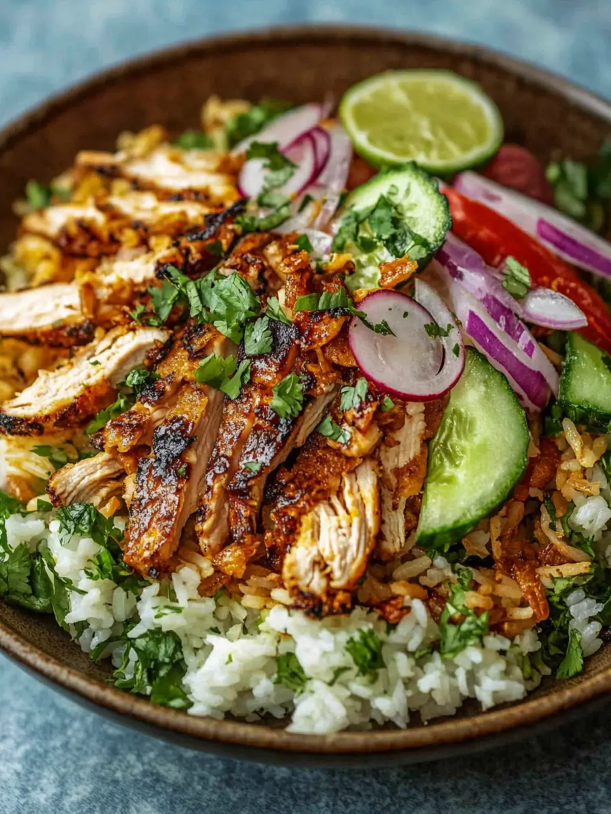 Chicken Shawarma Crispy Rice Salad for Flavorful Meal Perfection Chicken Shawarma Crispy Rice Salad