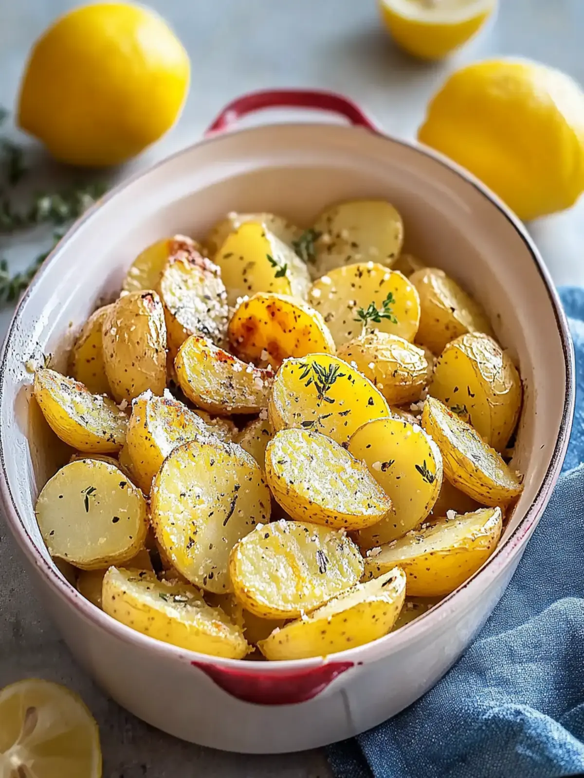 Classic Greek Lemon Potatoes