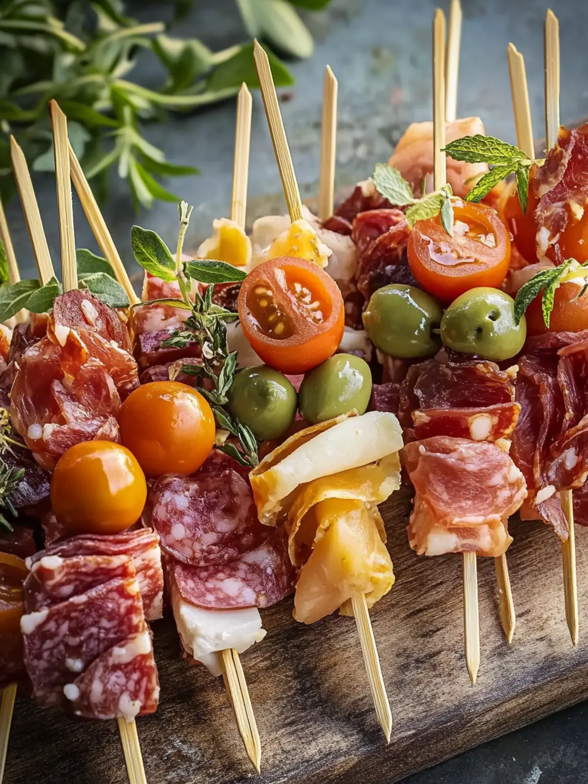 Mini Charcuterie Skewers