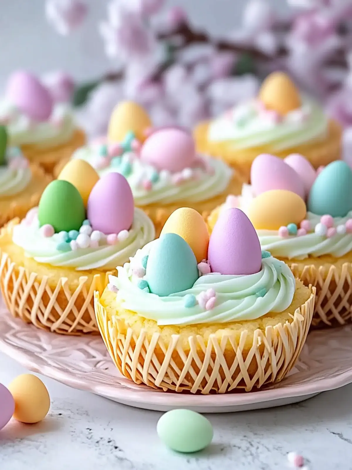 Easter Basket Sugar Cookie Cups