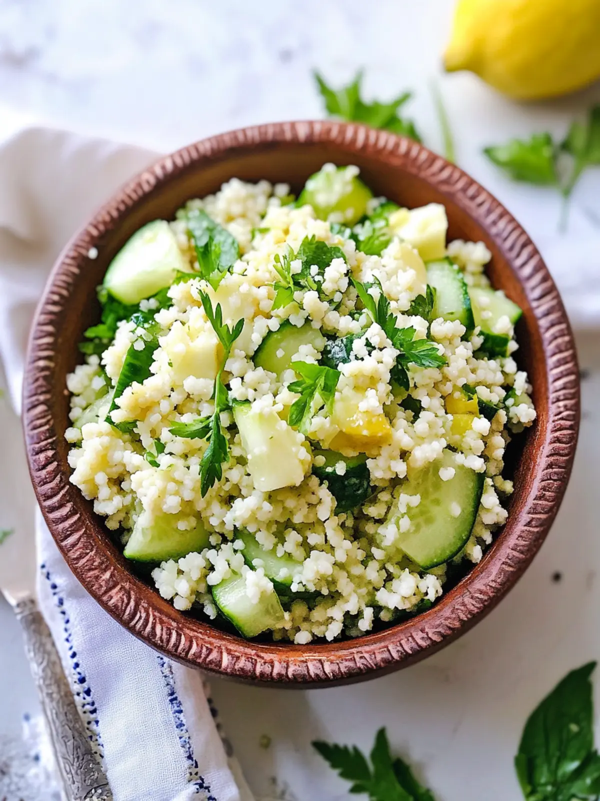 Refresh Your Day with Cucumber Lemon Couscous Salad Delight Cucumber Lemon Couscous Salad