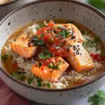 Brothy Rice with Salmon