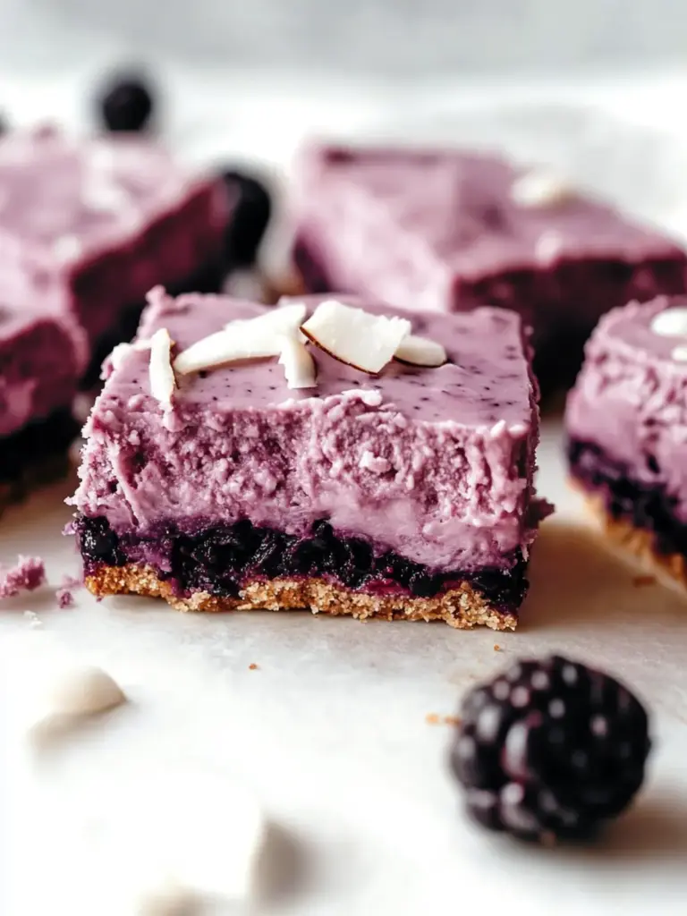 Blackberry Coconut Bars