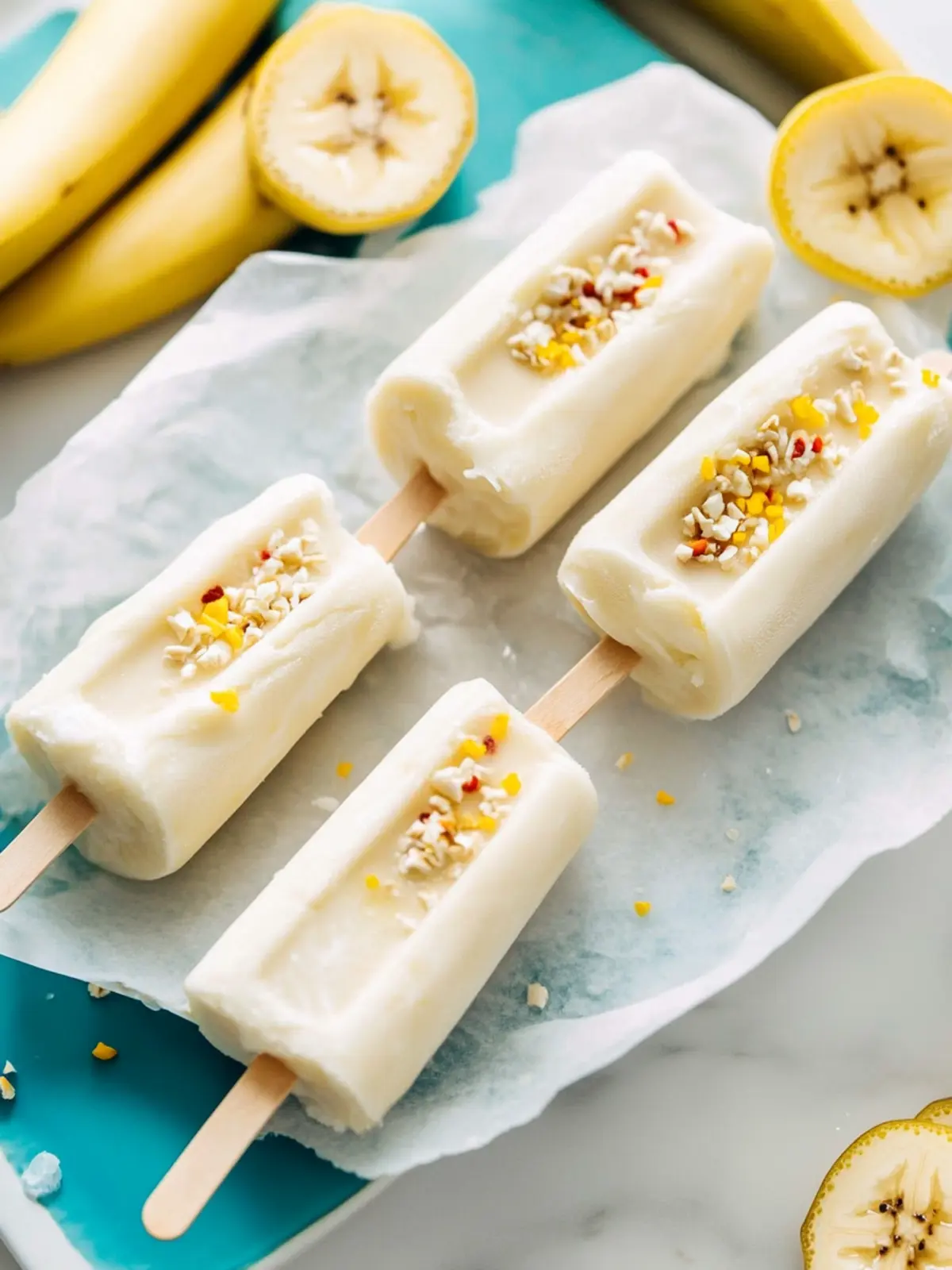 Frozen Yogurt Banana Pops