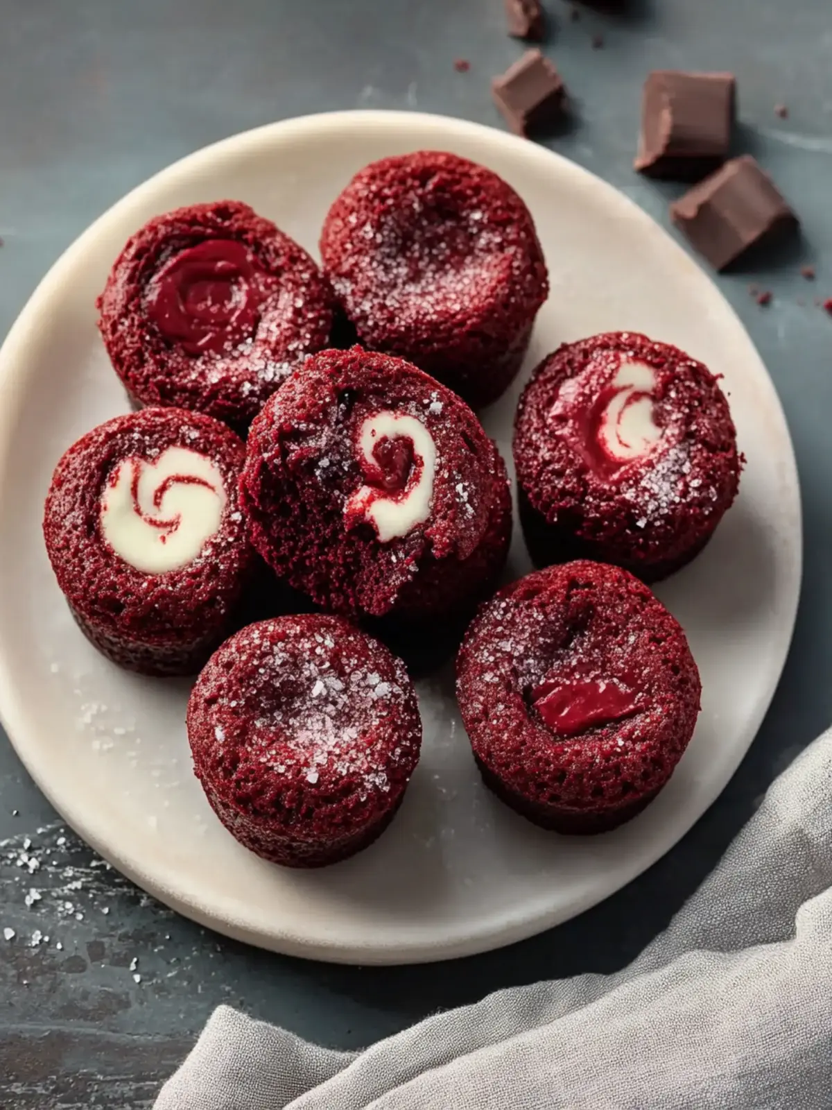 Red Velvet Brownie Bites