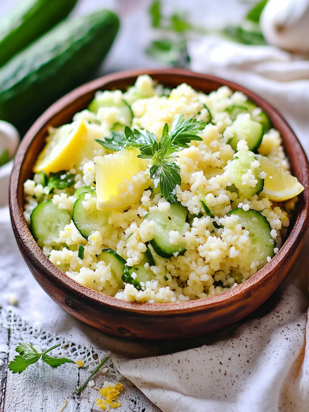 Refresh Your Day with Cucumber Lemon Couscous Salad Delight Cucumber Lemon Couscous Salad