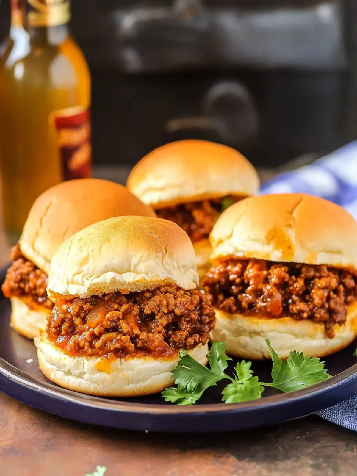Slow Cooker Root Beer Sloppy Joe Sliders