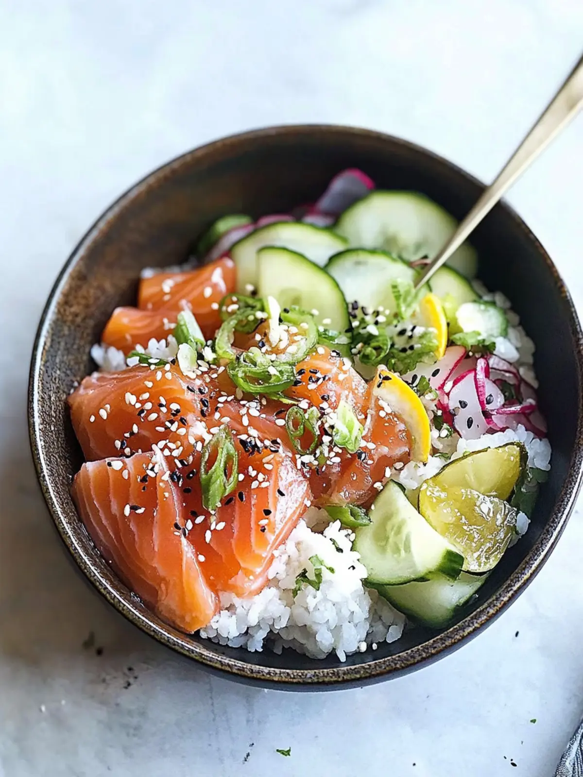 Delicious Miso Soy Salmon Sashimi Bowl in Just 15 Minutes Miso Soy Salmon Sashimi Bowl