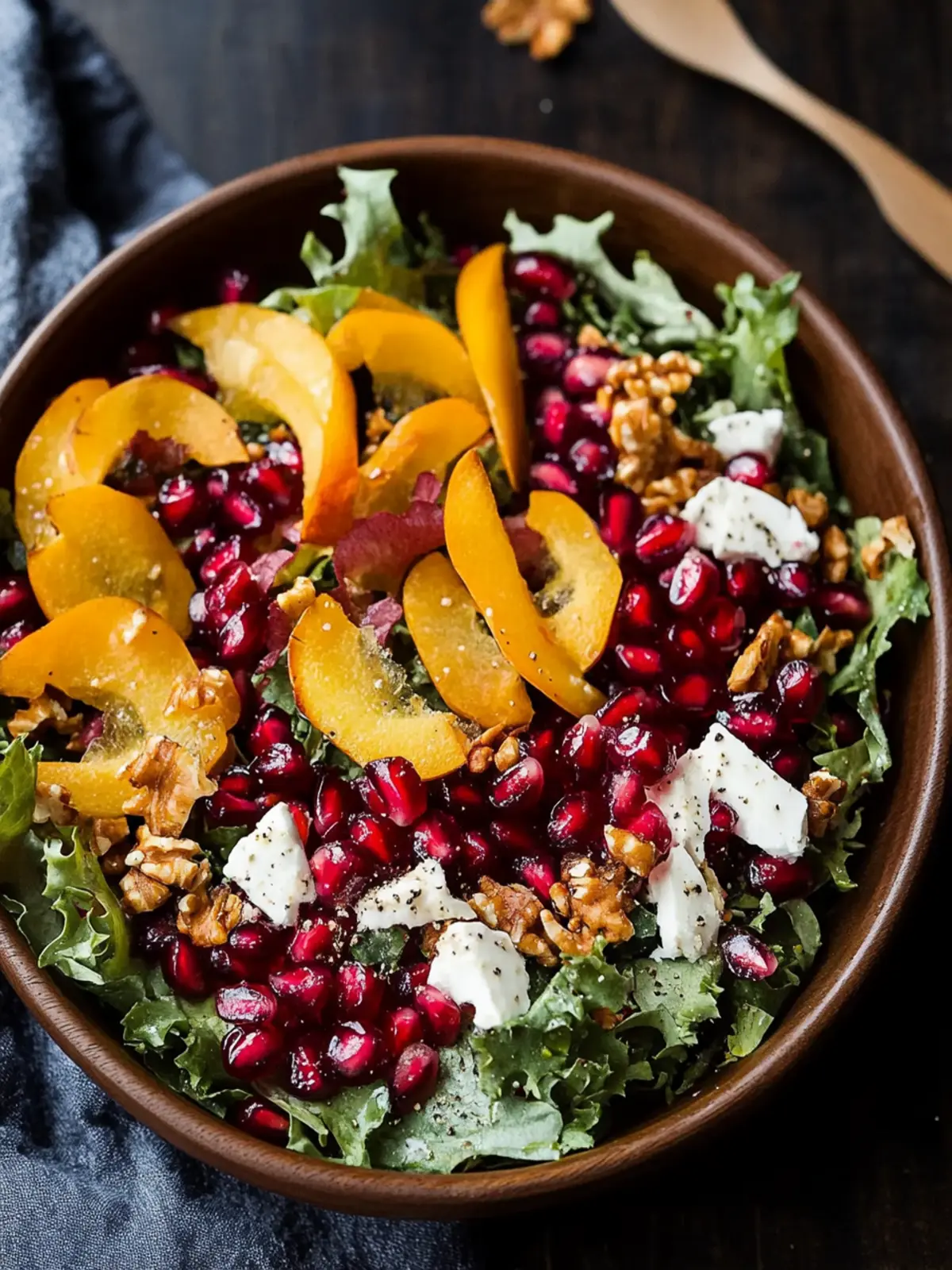 Autumn Harvest Salad with Pomegranates
