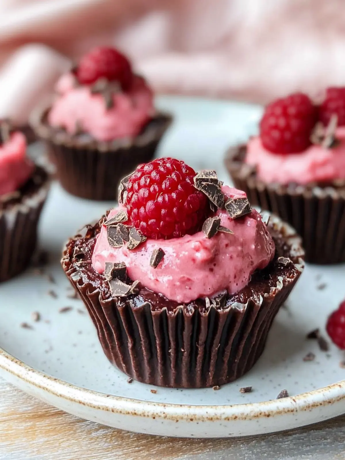 Marry Me No Bake Raspberry Chocolate Mousse Cups