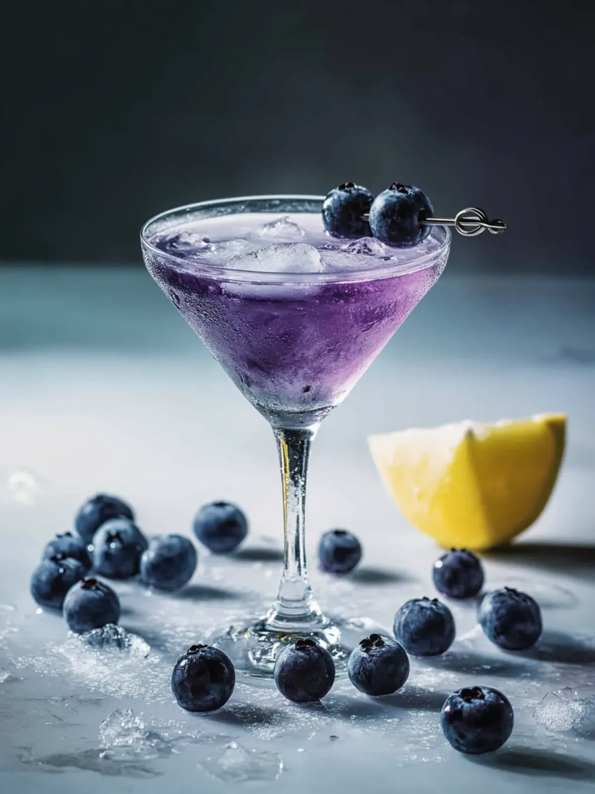 Frostbite Blueberry Martini Cocktail