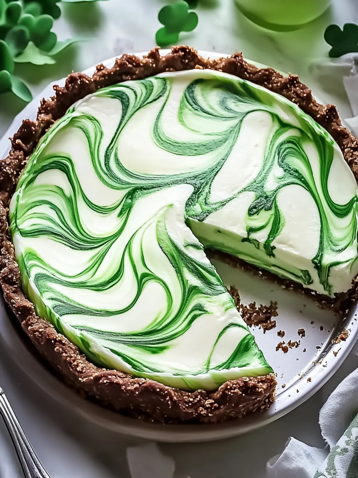 Shamrock Swirl Pie