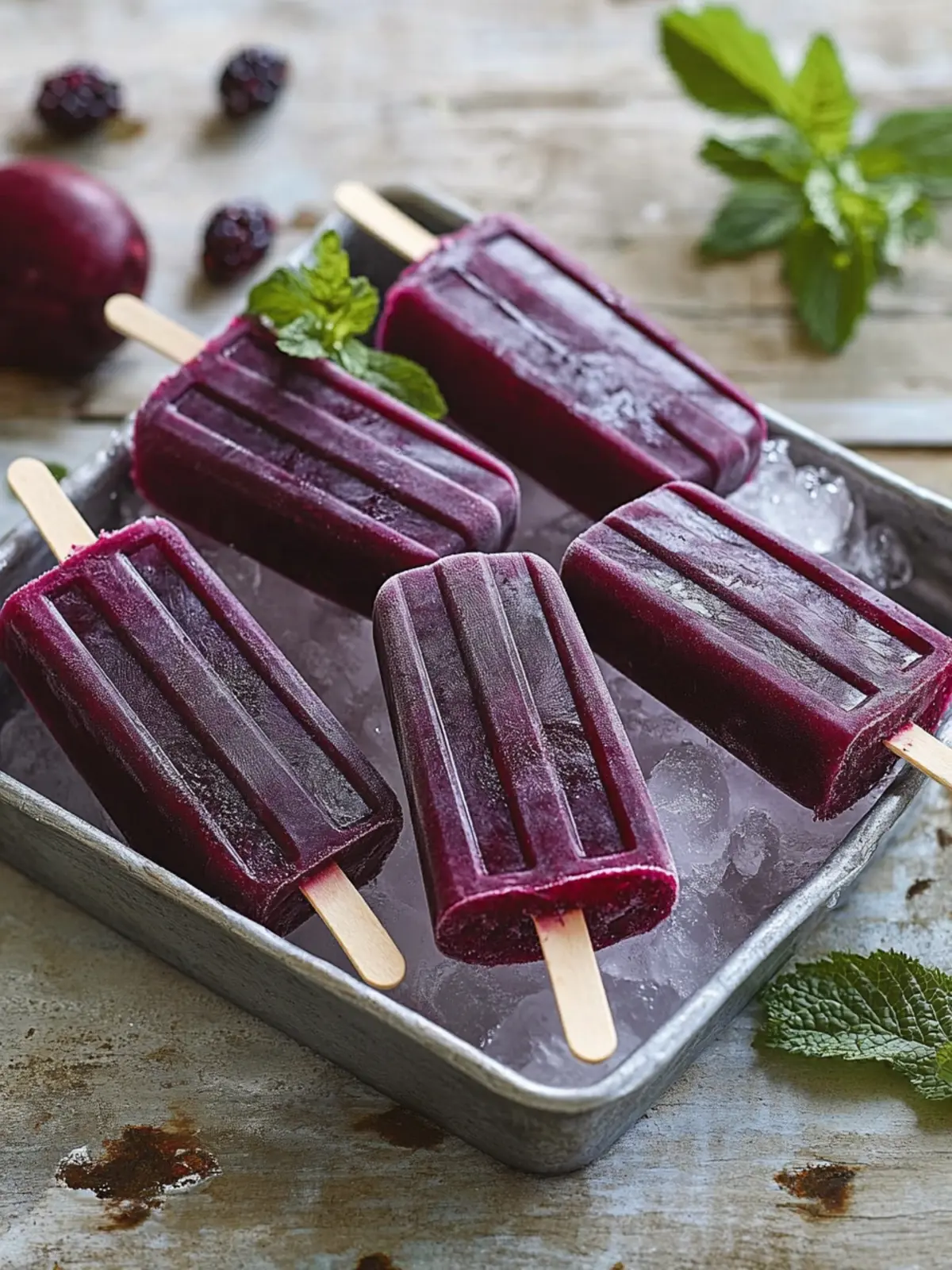 Elderberry Popsicles