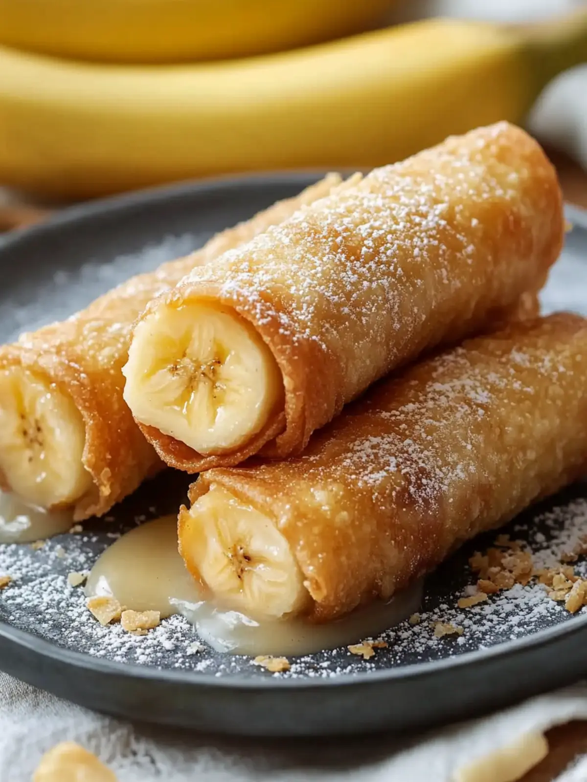 Banana Pudding Egg Rolls