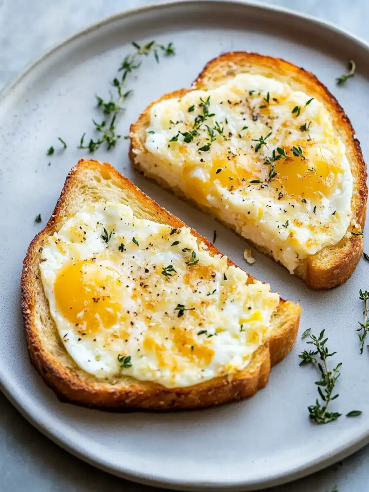 Egg and Cheese Toasts