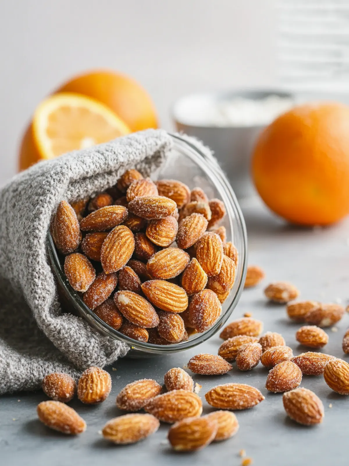 Orange Candied Almonds