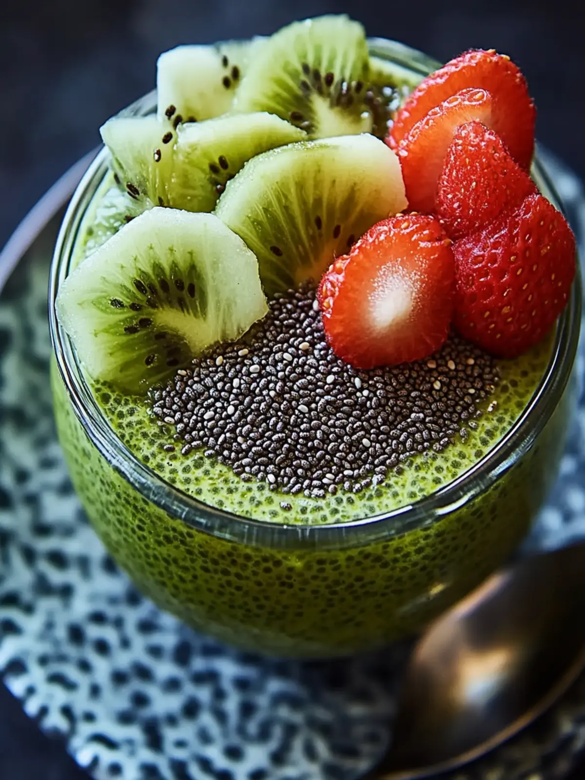 Creamy Matcha Kiwi Chia Pudding for a Refreshing Treat Matcha Kiwi Chia Pudding