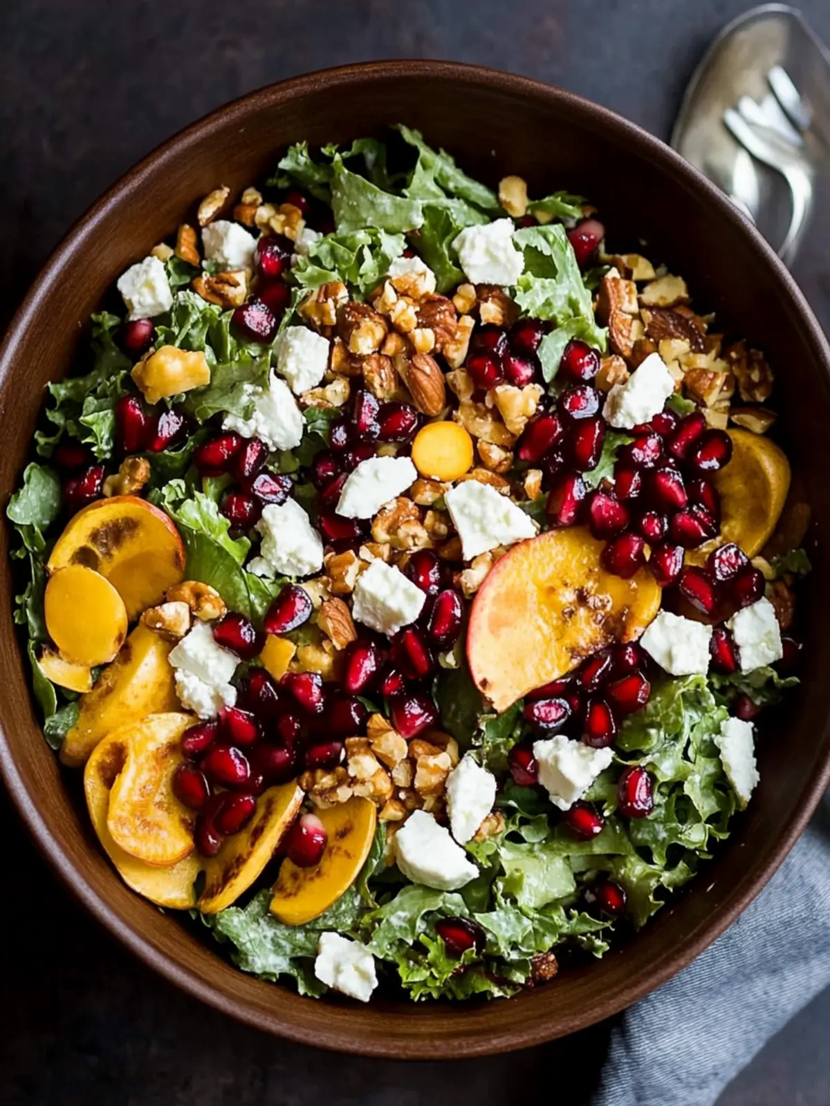 Autumn Harvest Salad with Pomegranates