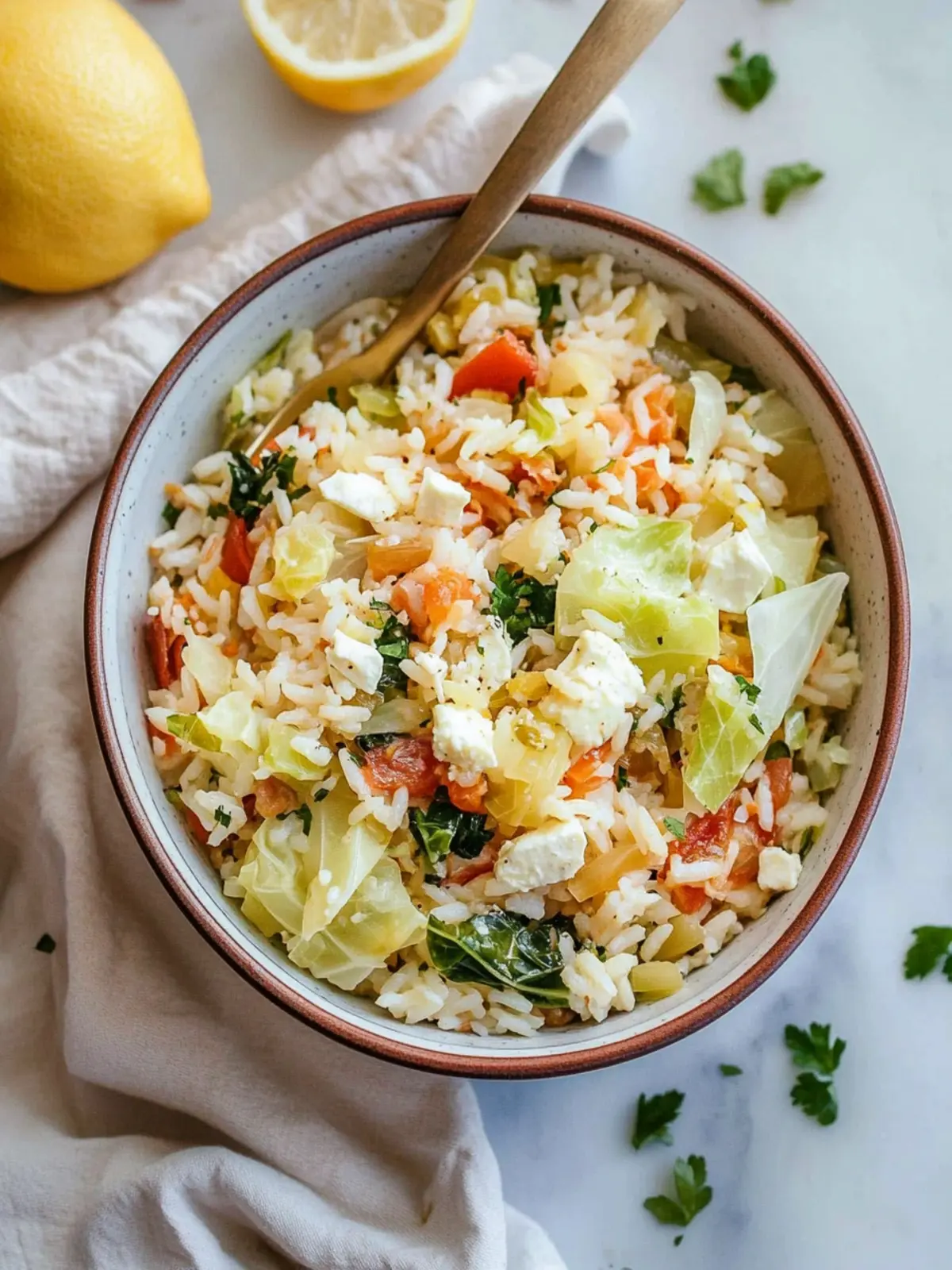 Greek Rice And Cabbage