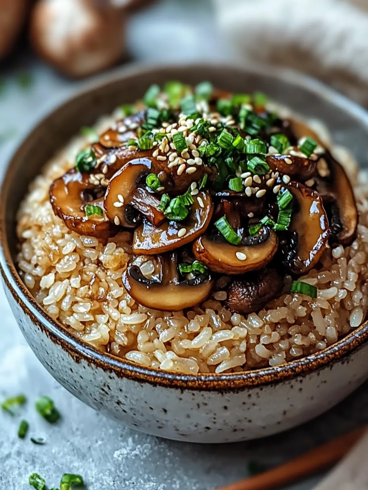 Crispy Miso Mushroom Rice