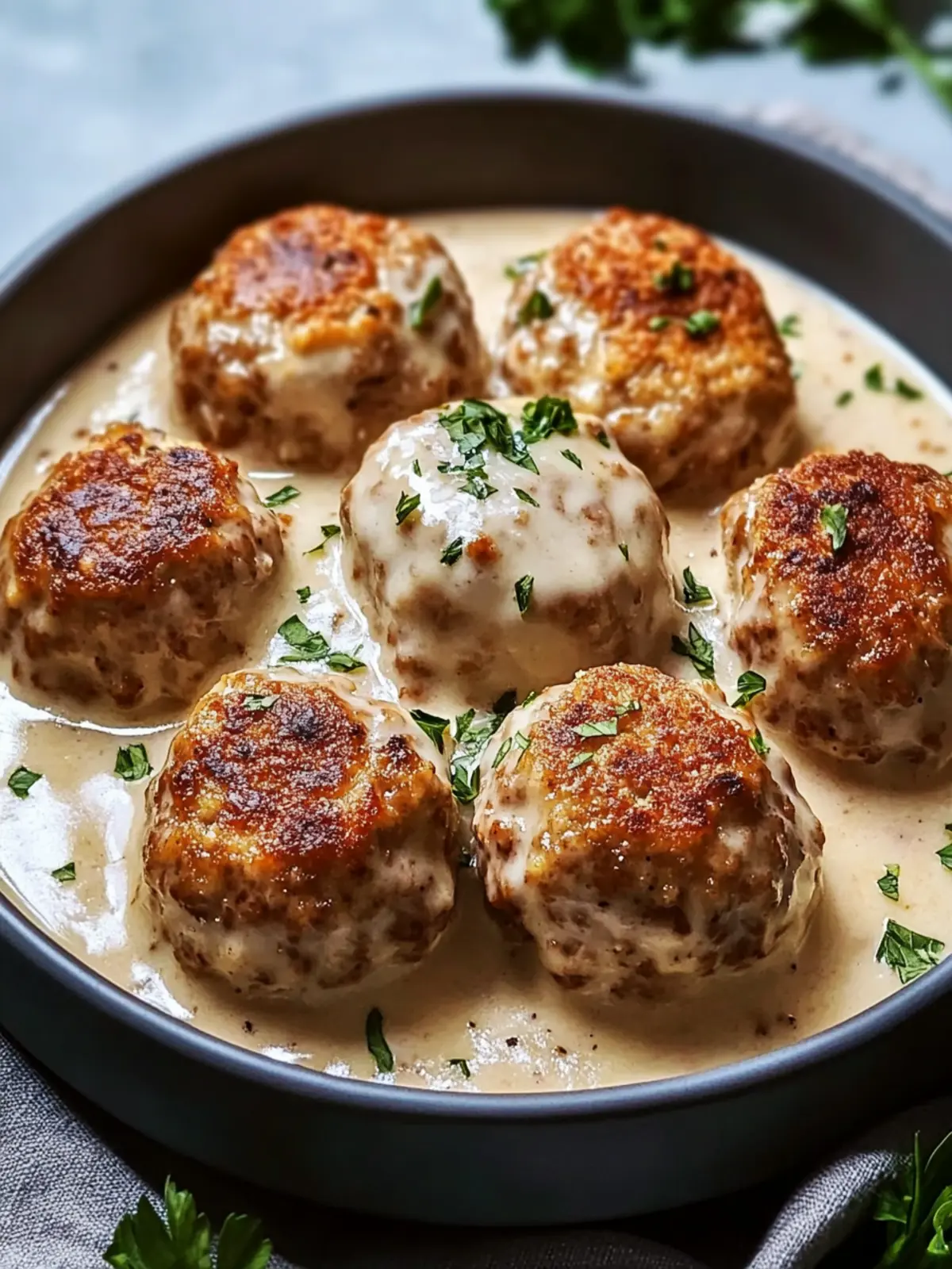 Chicken Cordon Bleu Meatballs