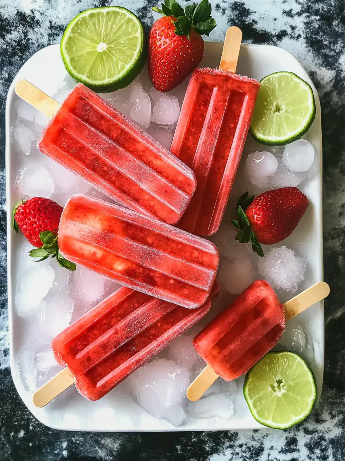 Refreshing Strawberry Margarita Ice Pops Perfect for Summer Fun Strawberry Margarita Ice Pops