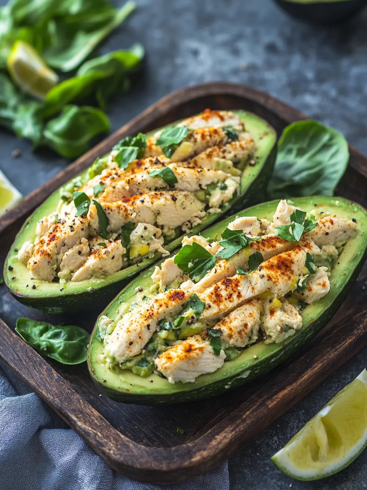 Stuffed Avocado Chicken Salad