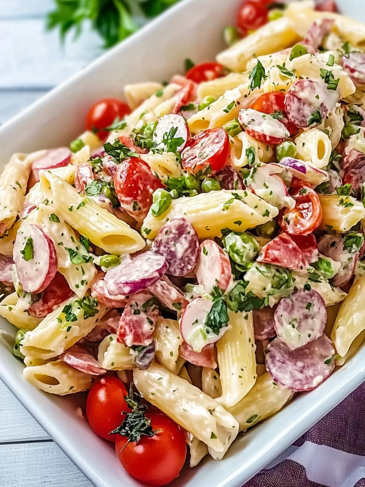 Italian Hoagie Pasta Salad