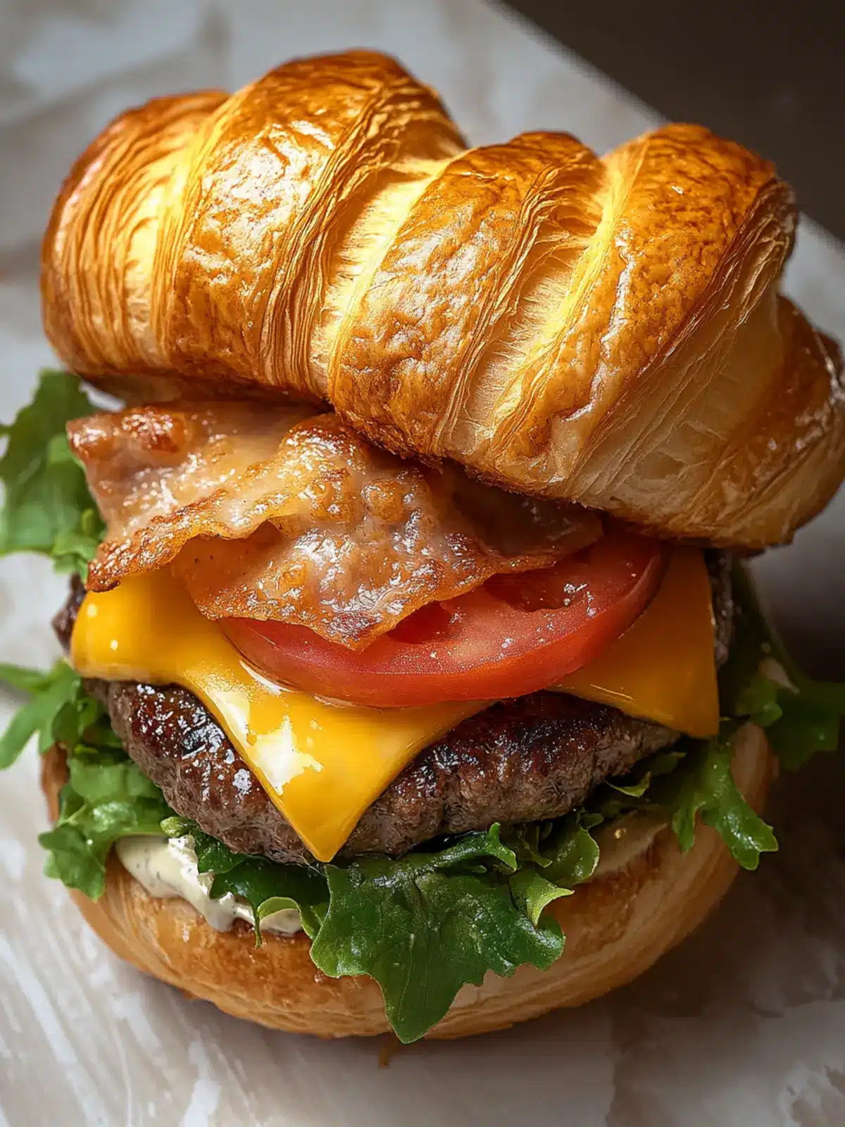 Croissant Smash Burger