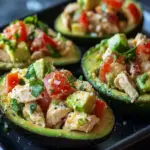 Stuffed Avocado Chicken Salad