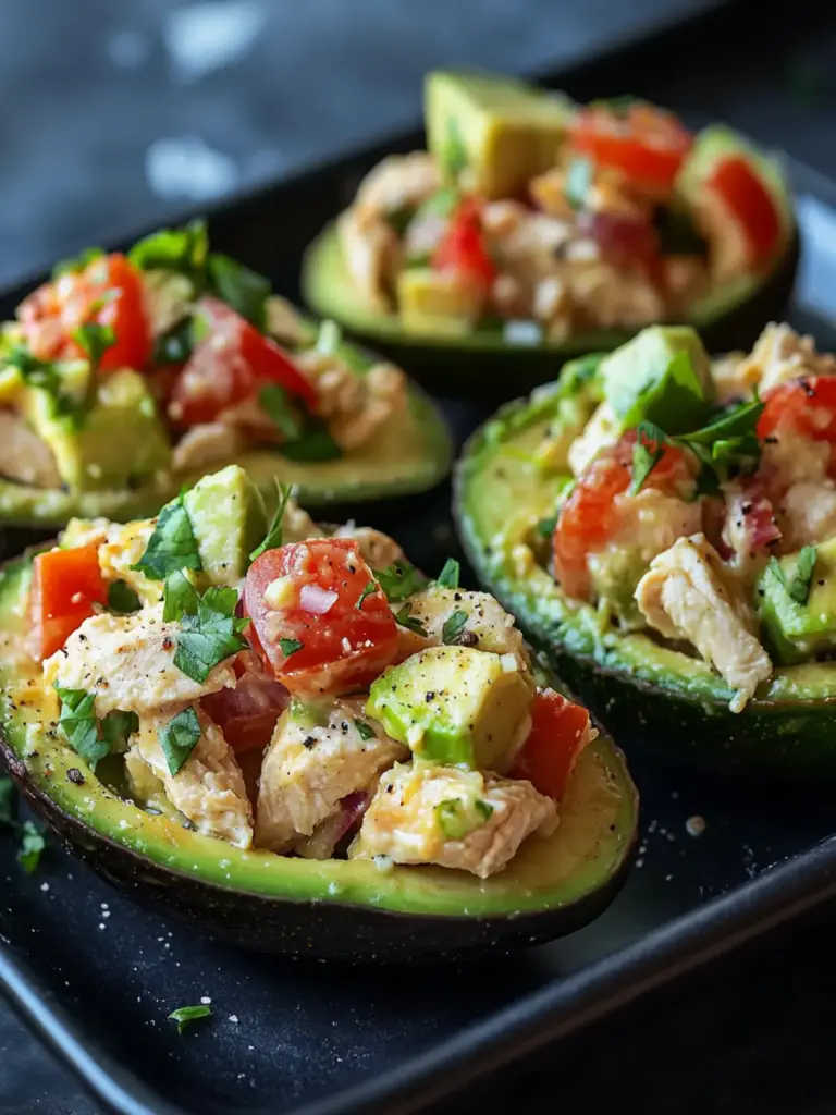 Stuffed Avocado Chicken Salad