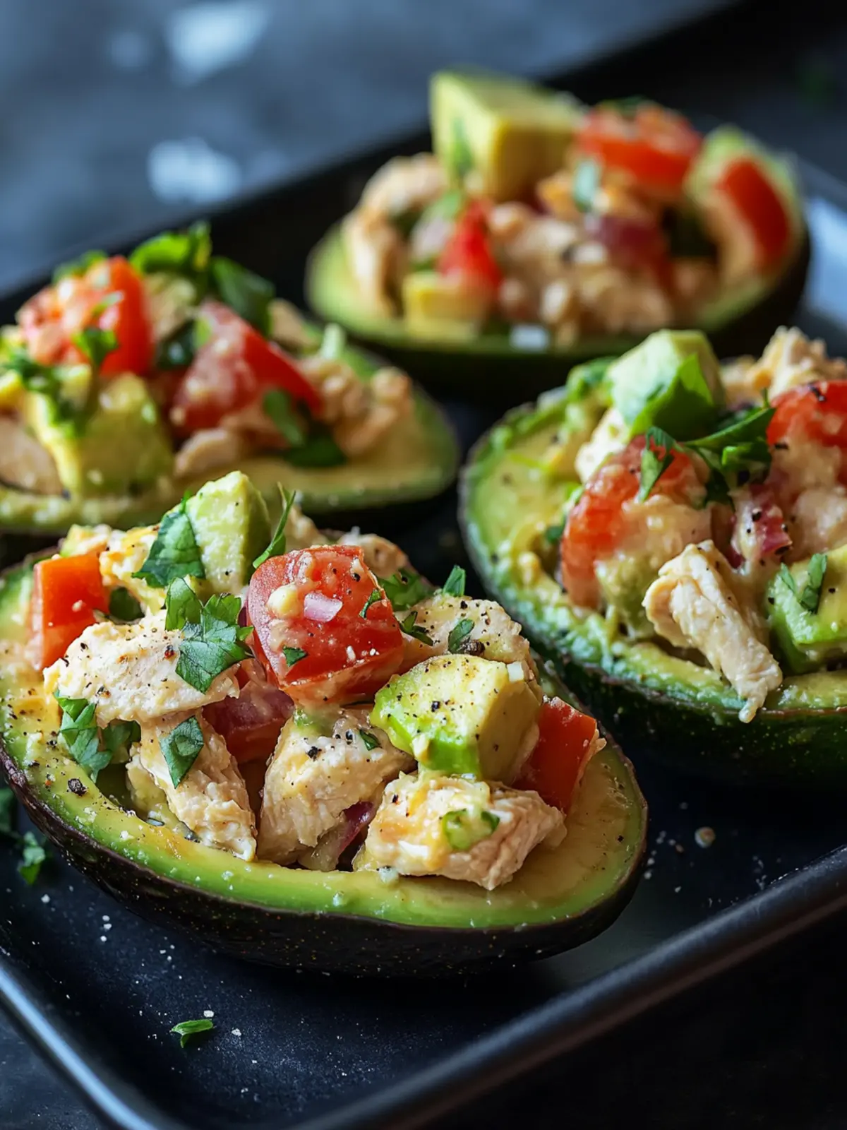 Stuffed Avocado Chicken Salad