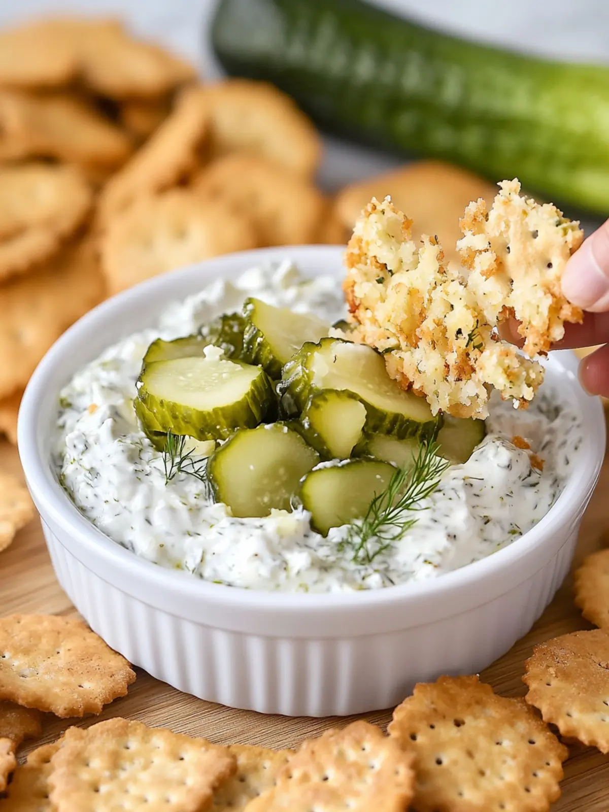 Fried Dill Pickle Dip
