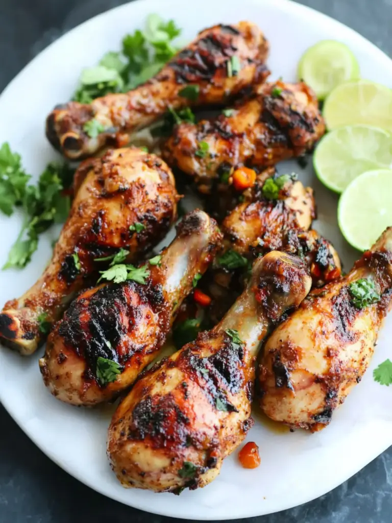 Grilled Jerk Chicken Drumsticks