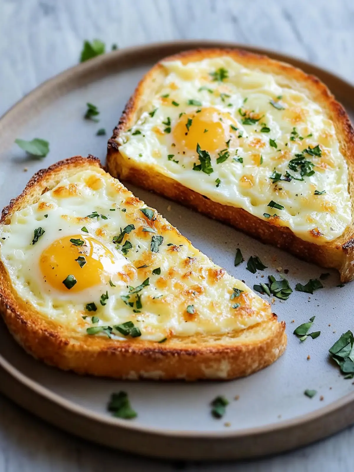 Egg and Cheese Toasts