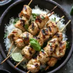 Grilled Thai Coconut Chicken Skewers