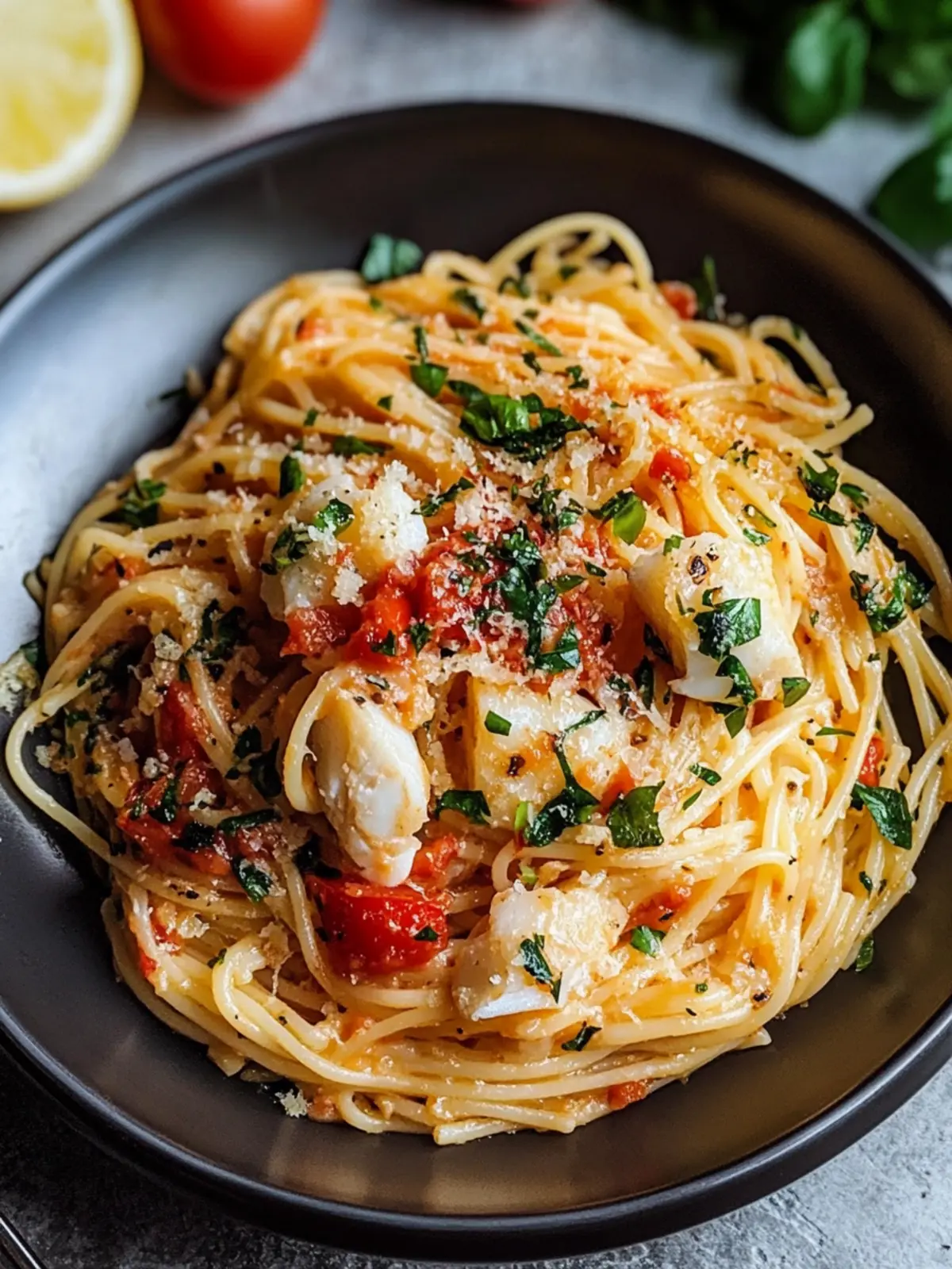 Sicilian Style Fish Pasta