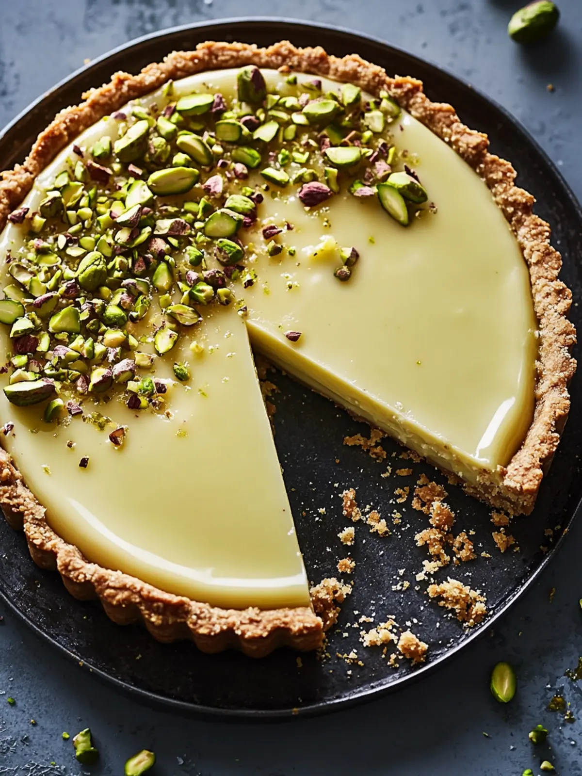 White Chocolate Pistachio Tart