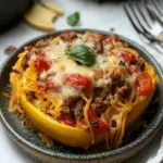 Sausage and Peppers Spaghetti Squash Casserole
