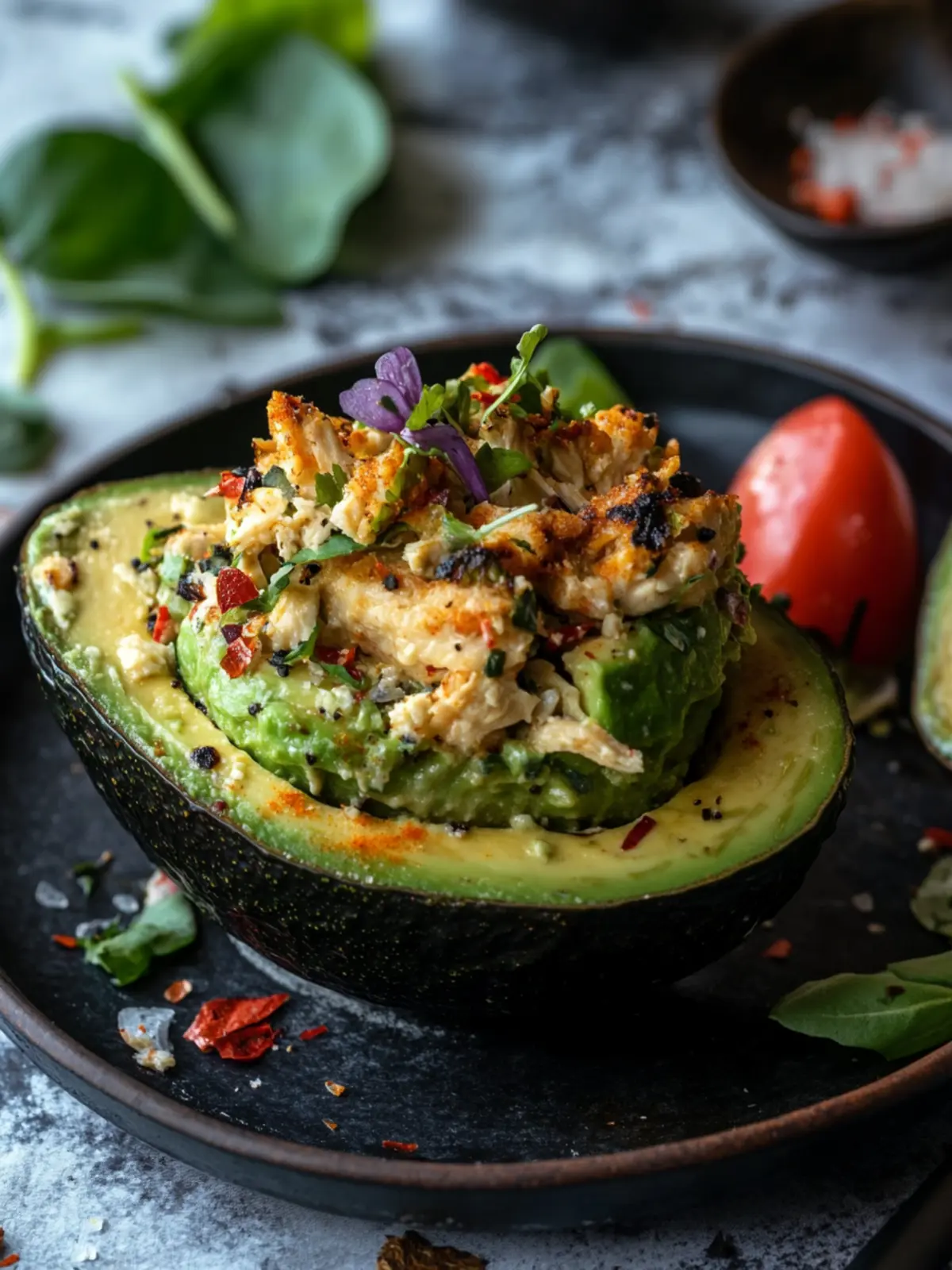 Stuffed Avocado Chicken Salad