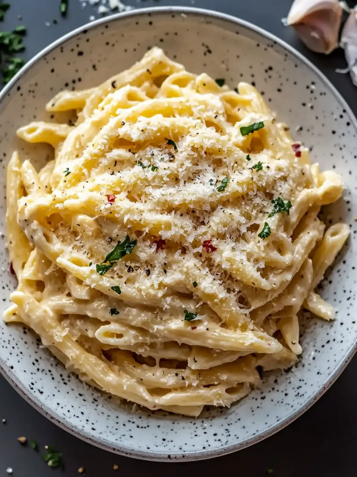 One Pot Creamy Garlic Pasta